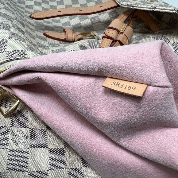 Louis Vuitton Sperone Backpack White Leather Damier Azur, Pink Lining - Picture 14 of 14